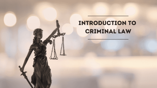 Introduction to Criminal Law